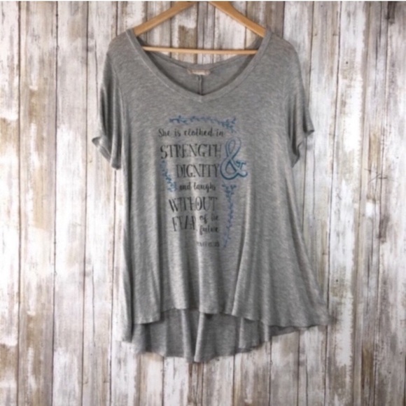 Altar'd State Tops - Altar'd State Strength & Dignity Tee